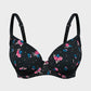Elegant Deep V Lace Trim Full Coverage Push Up Bra for Ultimate Comfort & Support