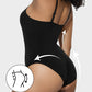 Flattering Criss-Cross Mesh Sculpting Bodysuit - Seamless Tummy Control Shapewear