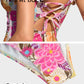 Chic Deep V Ruffled Floral Lace-Up One-Piece Swimsuit for Women