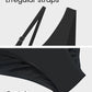 Chic One Shoulder Mesh Insert High Cut One-Piece Swimsuit for Women