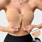 Comfortable Wireless Strapless Front-Closure Leopard Print Bra with Scalloped Trim