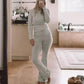 Soft Cotton Jersey Long Sleeve Lounge Set for Women, Ultimate Comfort