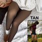 Cozy Translucent Fleece Lined Tights: Warm, Shaping, Skin-Tone Winter Hosiery