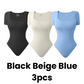 SheCurve® Seamless Square Neck Short Sleeve Snatching Bodysuit: Body-Hugging Shapewear