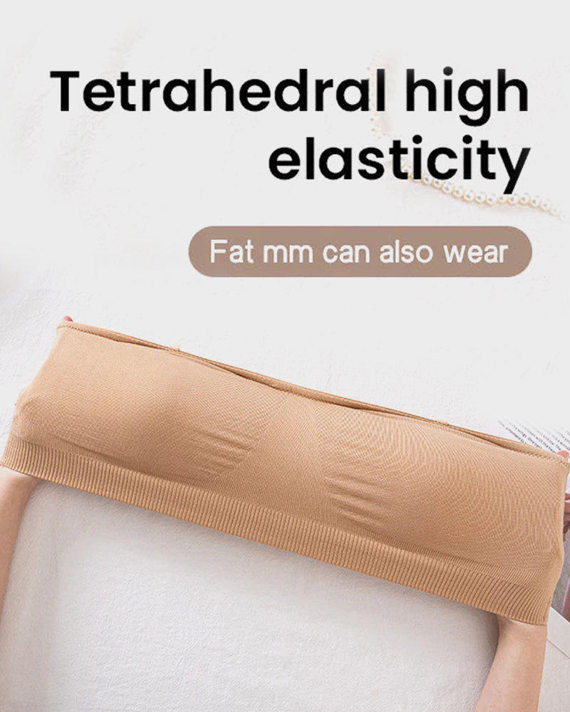 Ultimate Comfort Non-Slip Bandeau Bra: Seamless, Wireless, Strapless Support
