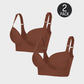 SheCurve Ultimate Lift Back Smoothing Bra 2-Pack: Black & Beige Comfort
