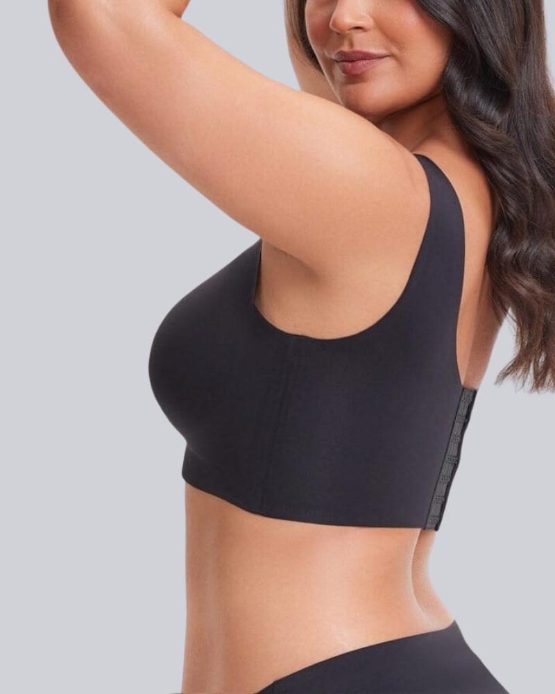 Wireless Back Smoothing V-Neck Seamless Tank Bra with Comfort Support
