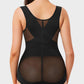 Open Bust Cross Compression Body Shaper for Tummy Control & Posture Support
