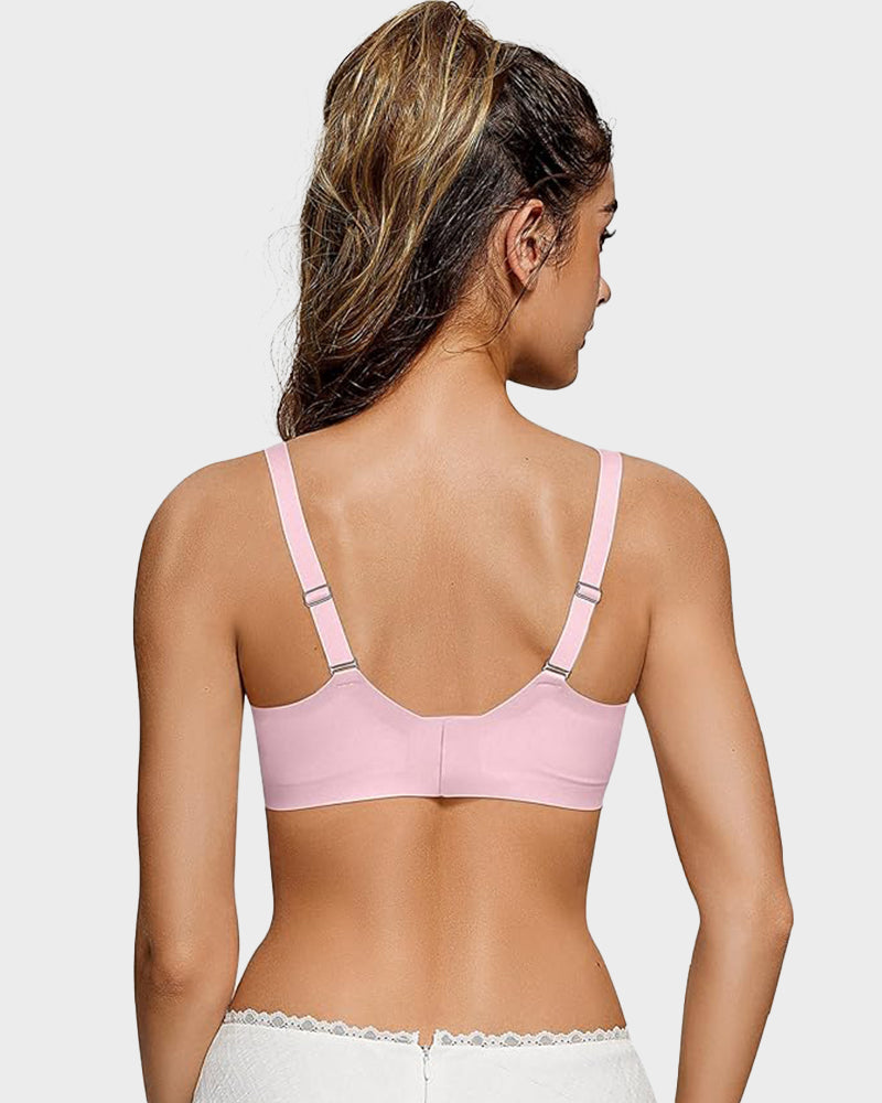 Shecurve Seamless Soft Comfort Wireless Mesh Bra for Everyday Smooth Support