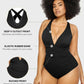 Smart Sculpt Plunge One-Piece Swimsuit with Tummy Control and Flattering Design