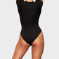 Seamless Everyday T-Shirt Bodysuit: Curve-Hugging, Tummy Control Shapewear for Women