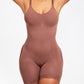 Seamless Mid-Thigh Full Body Shaper Bodysuit: Core, Thighs, Bust, Booty Lift