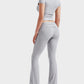 Women's Ultra-Soft 2-Piece Stretch Lounge Set: Comfy Top & Flare Pants