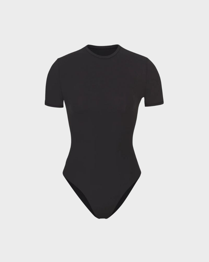 Seamless Everyday T-Shirt Bodysuit: Curve-Hugging, Tummy Control Shapewear for Women