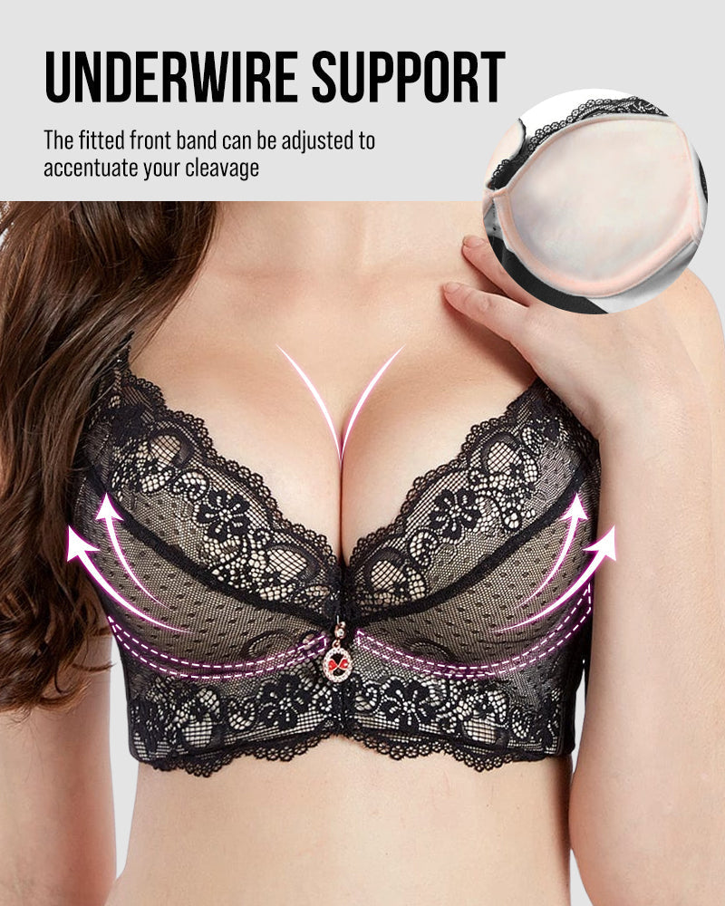 SheCurve Sexy Lace Underwire Padded Push-Up Bra for Enhanced Lift & Comfort
