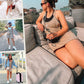 Women's Athletic Sleeveless Mini Dress with Built-In Shorts and Pockets