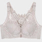 Elegant Rose Embroidery Front Closure Bra for Seamless Comfort & Support