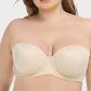 Versatile Underwire Bandeau Bra with Removable Straps for Seamless Support
