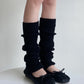 Cozy Ribbed Knit Leg Warmers for Women, Stylish Winter Warmth Accessory