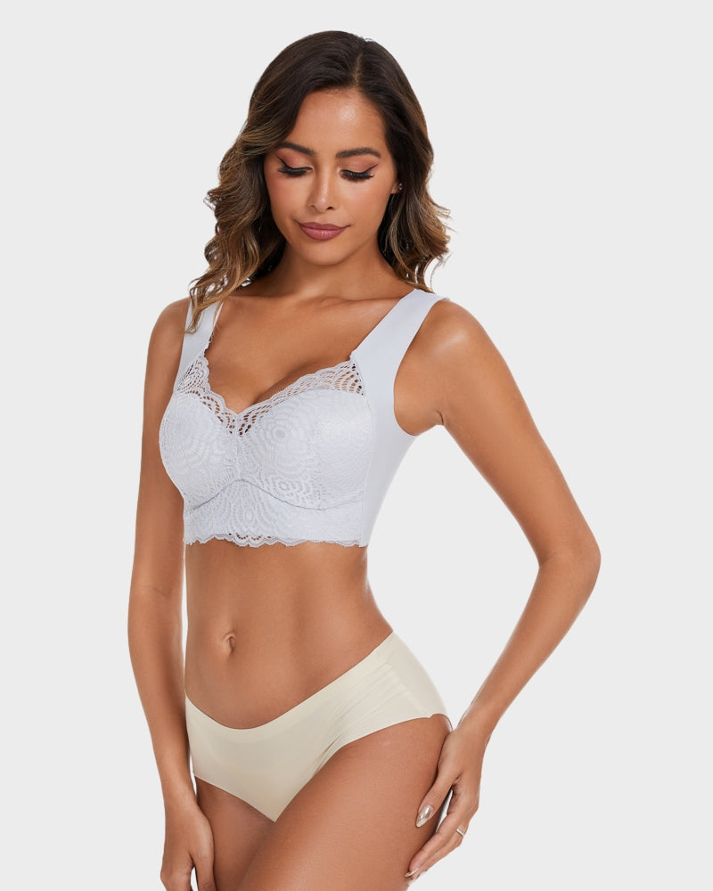 Luxurious Stretch Lace Wireless Bra: Ultimate Comfort, Lift, Support & Posture Improvement