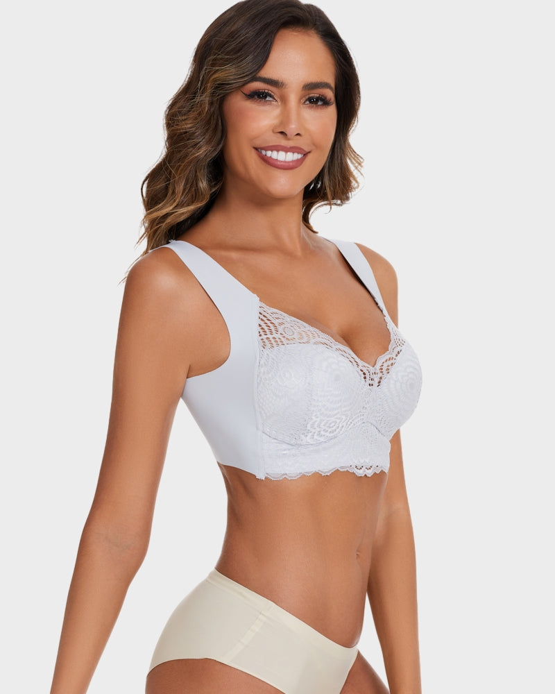 Luxurious Stretch Lace Wireless Bra: Ultimate Comfort, Lift, Support & Posture Improvement