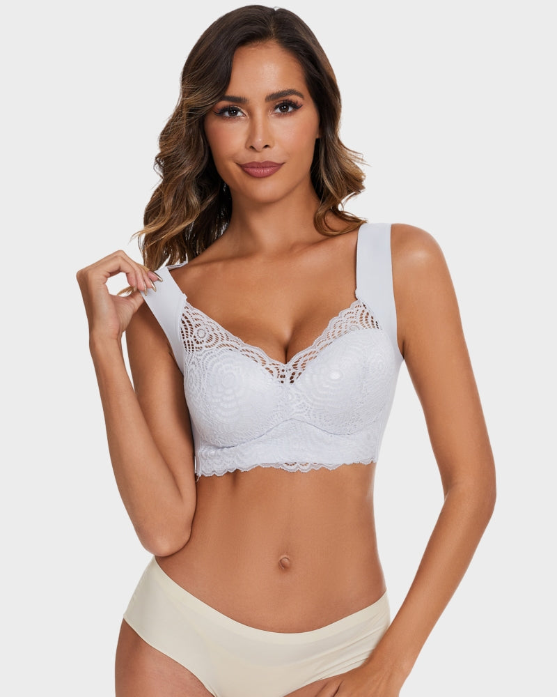 Luxurious Stretch Lace Wireless Bra: Ultimate Comfort, Lift, Support & Posture Improvement