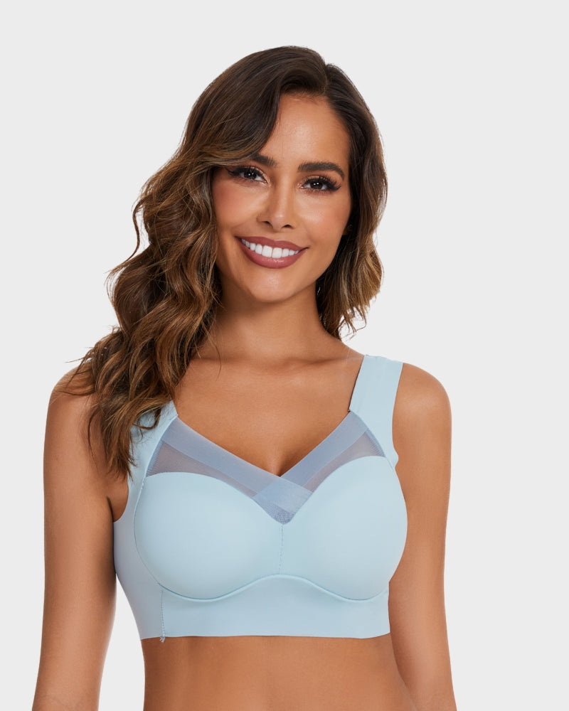 Ultimate Comfort Smoothing Mesh Bra: Wireless, Full Coverage, Breathable Support