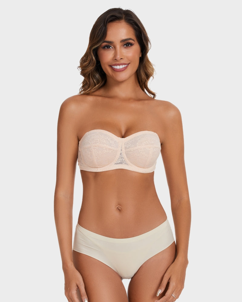 Seamless Plus Size Ultra-Thin Strapless Bra for Invisible Support & Comfort