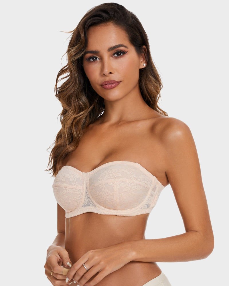 Seamless Plus Size Ultra-Thin Strapless Bra for Invisible Support & Comfort
