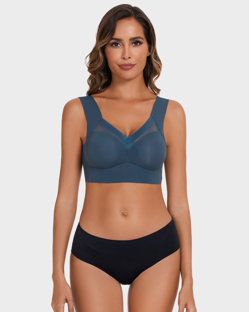 Ultimate Comfort Smoothing Mesh Bra: Wireless, Full Coverage, Breathable Support