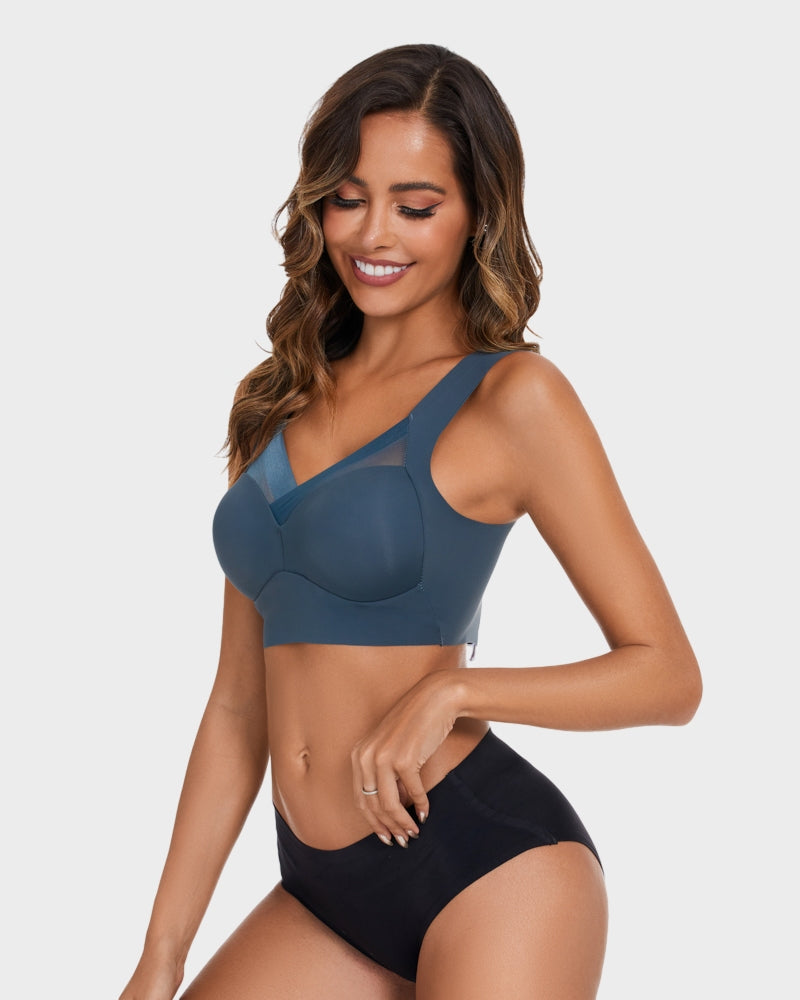 Ultimate Comfort Smoothing Mesh Bra: Wireless, Full Coverage, Breathable Support