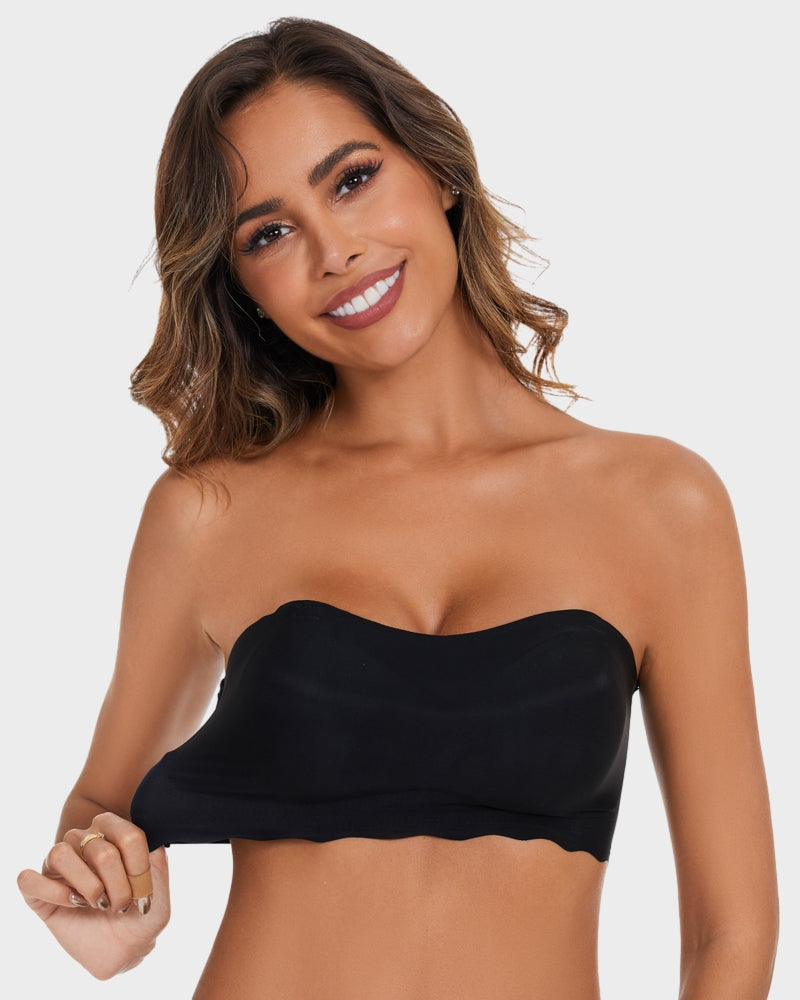 Plus Size Invisible Strapless Push Up Bra: Wireless, Backless, Reusable Lifting