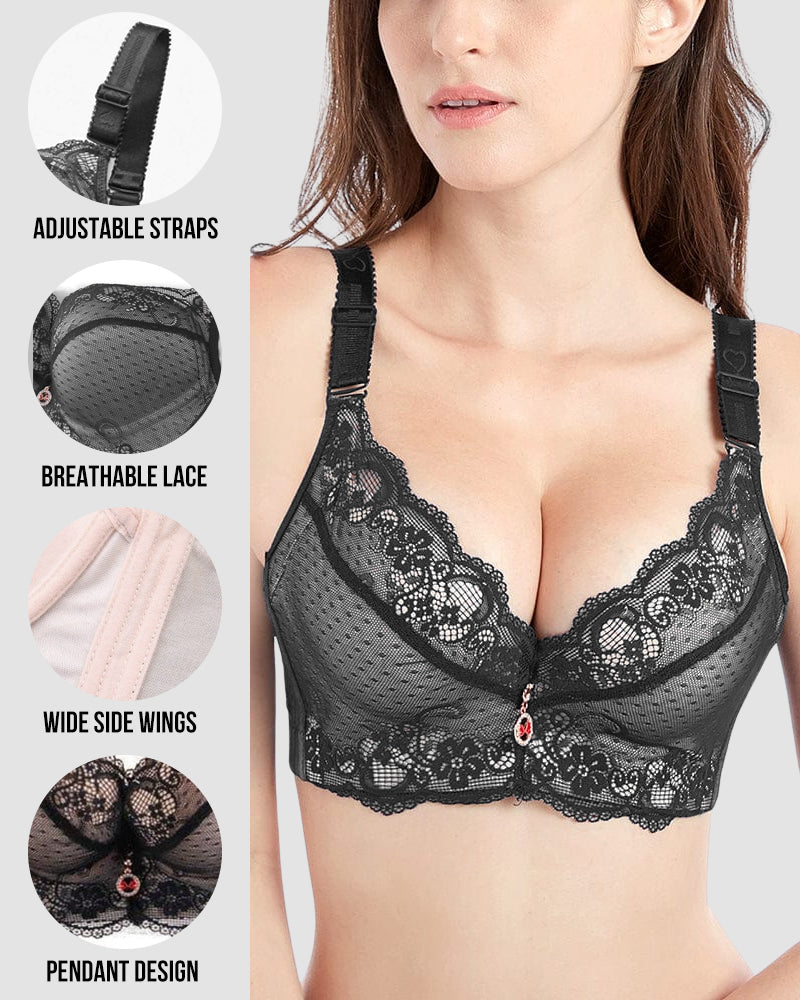 SheCurve Sexy Lace Underwire Padded Push-Up Bra for Enhanced Lift & Comfort
