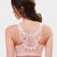 Elegant Rose Embroidered Front Closure Bra for Seamless Comfort and Easy Wear