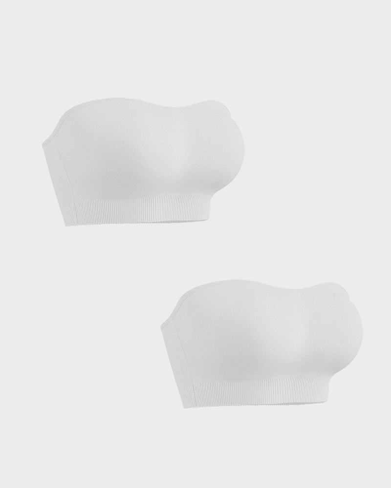 Ultimate Comfort Non-Slip Bandeau Bra: Seamless, Wireless, Strapless Support