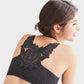 Elegant Rose Embroidered Front Closure Bra for Seamless Comfort and Easy Wear