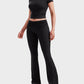 Women's Ultra-Soft 2-Piece Stretch Lounge Set: Comfy Top & Flare Pants