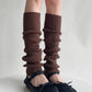 Cozy Ribbed Knit Leg Warmers for Women, Stylish Winter Warmth Accessory