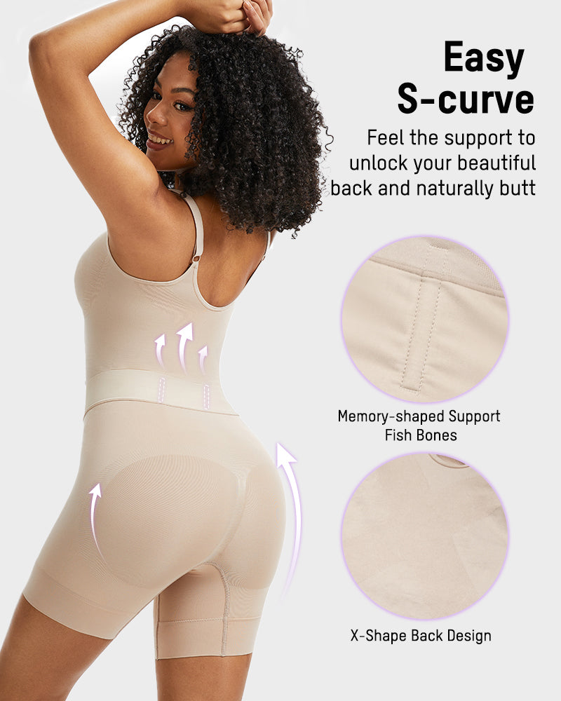 SheCurve All-in-One Sculpting Bodysuit: Firm Control, Easy-Off Design