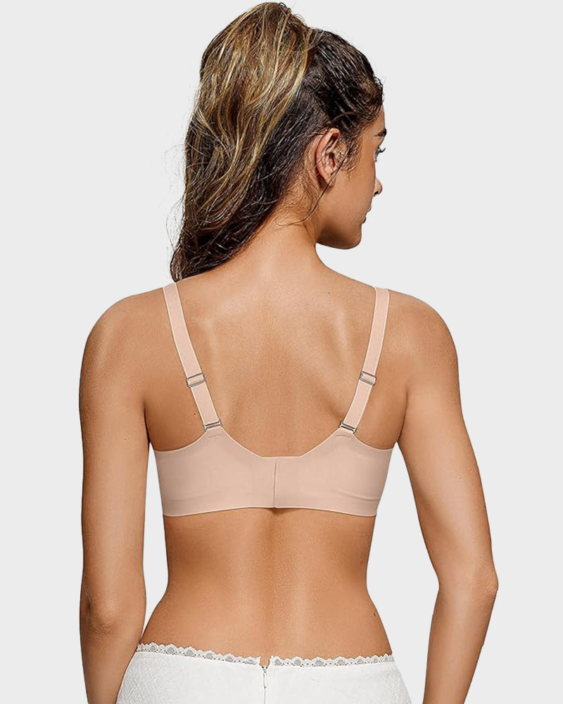 Shecurve Seamless Soft Comfort Wireless Mesh Bra for Everyday Smooth Support