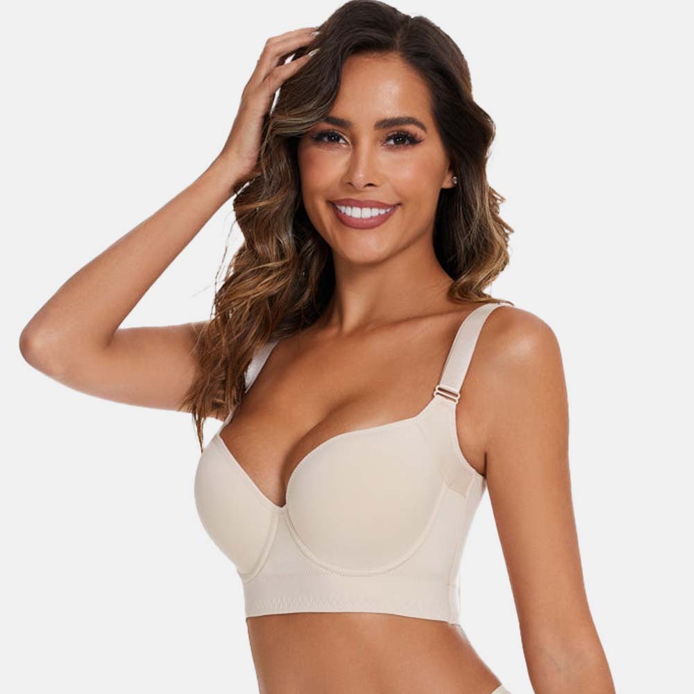 SheCurve® Wireless Push-Up Back Smoothing Bra for Ultimate Comfort & Support