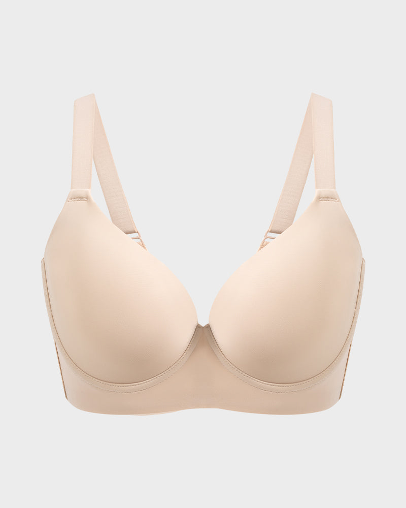 Ultimate Back Smoothing Push-Up Plunge Bra for Seamless Support and Lift
