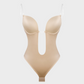 Seamless Strapless U-Plunge Thong Bodysuit for Backless Outfits
