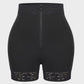 Boned High Waist Tummy Control Shaping Shorts with Zipper & Hooks