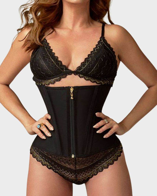 Adjustable High Compression Waist Trainer for Women: Tummy Control Body Shaper Corset