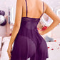 Alluring Women's Floral Lace Bodysuit Teddy Chemise: Sexy Mesh Sleepwear Lingerie