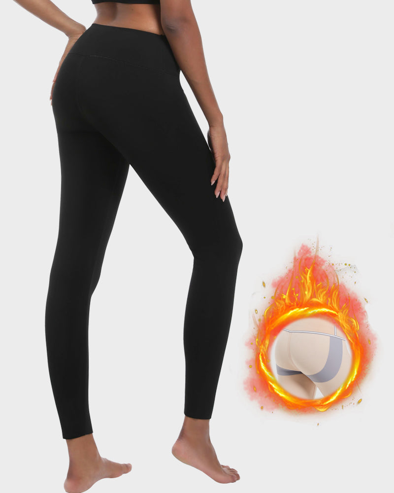 Cozy High Waist Fleece Lined Leggings: Ultimate Butt Lift & Warmth