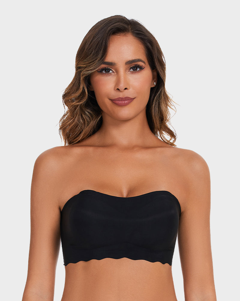 Plus Size Invisible Strapless Push Up Bra: Wireless, Backless, Reusable Lifting