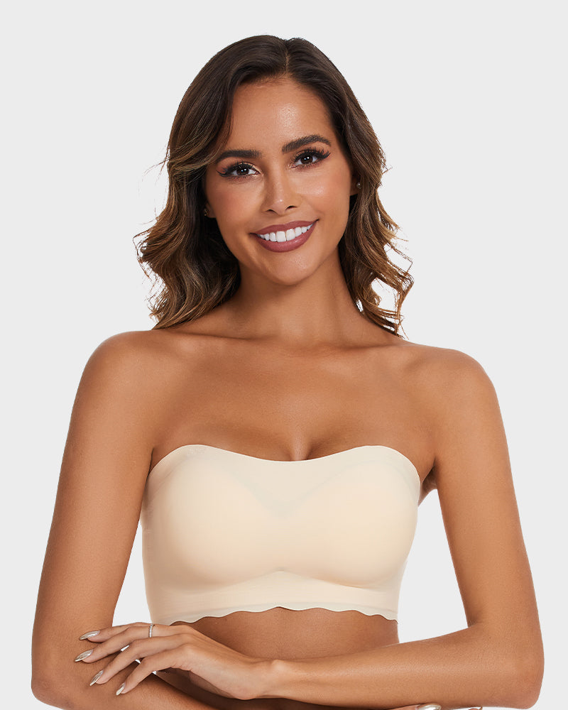 Plus Size Invisible Strapless Push Up Bra: Wireless, Backless, Reusable Lifting