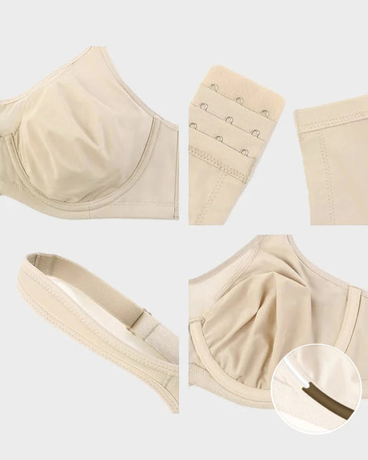 Comfortable Plus Size Cooling Full Coverage Minimizer Underwire Bra